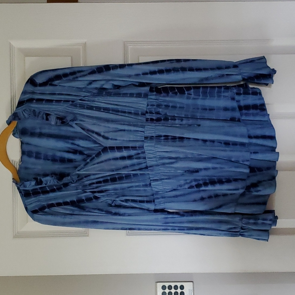 Boston Proper tie dye blouse